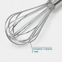 Венчик Hanna Kn&ouml;vell, 25 см, толщина струны 2 мм, нержавеющая сталь