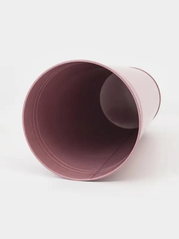 Вазон без ручек, 9 л, h=40 см, нержавеющая сталь, розовый