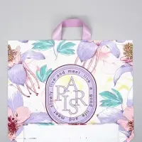 Пакет с петлевой ручкой "Цветочный" 45 х 40 х 8 см, 60 мкм