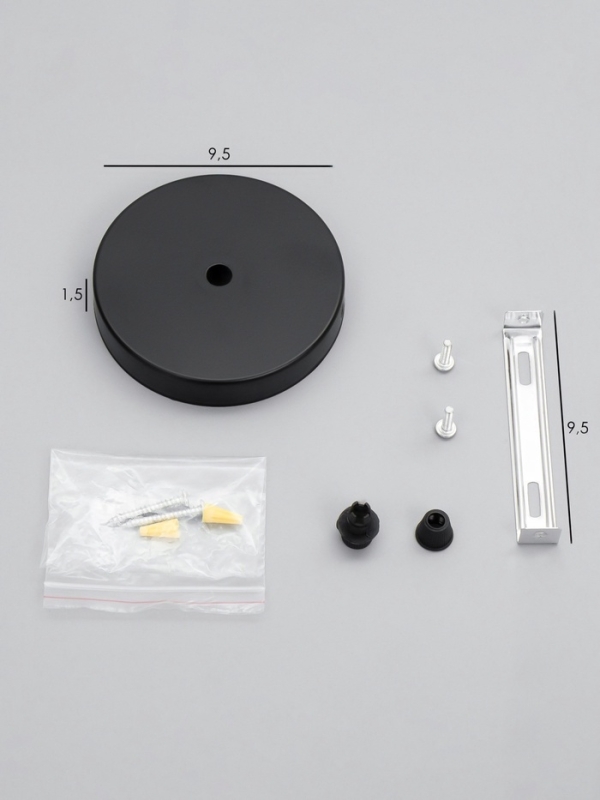 Чаша потолочная 10 см черный Чаша потолочная 10 см черный