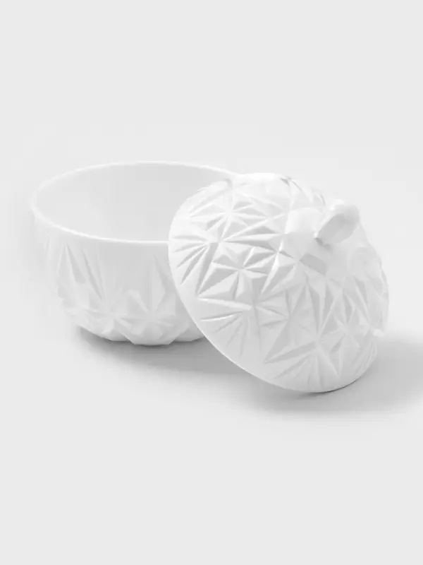 Сахарница с крышкой Альтернатива &laquo;Шарм&raquo;, 350 мл, пластик, белая