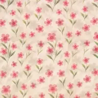 Бумага упаковочная крафт &laquo;Розовые цветы&raquo;, 50&times;70 см