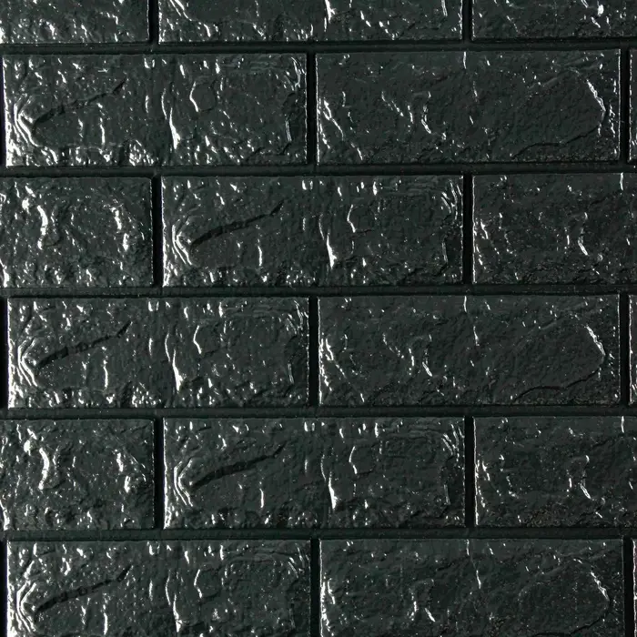 Панель ПВХ самоклеящаяся TAKE IT EASY &laquo;Кирпич&raquo;, 700&times;770 мм, цвет чёрный