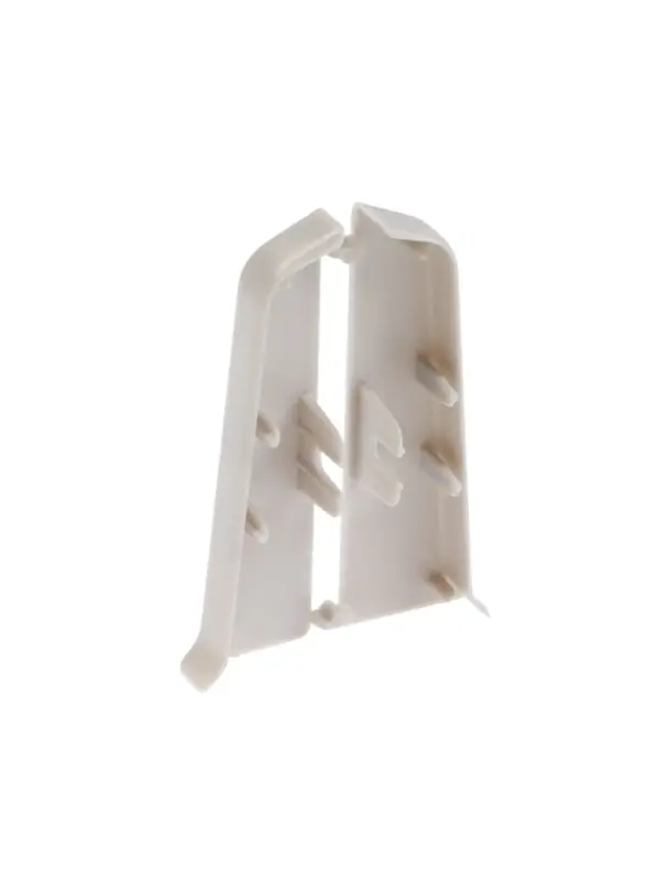 Торцевые заглушки для плинтуса &laquo;Деконика&raquo;, пара, 70 мм, цвет 002 светло-серый