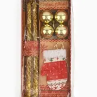 Подарочный набор &laquo;Тепла в Новом году&raquo;, в наборе 2 свечи, 4 шарика, ёлочная игрушка