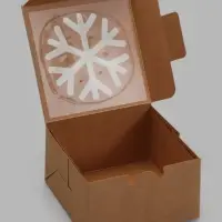 Коробка 10,2 х 10,2 х 5,9 см Бурая (фас 20шт)