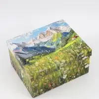 Коробка подарочная самосборная &laquo;Пейзаж&raquo;, 31&times;25.5&times;16 см