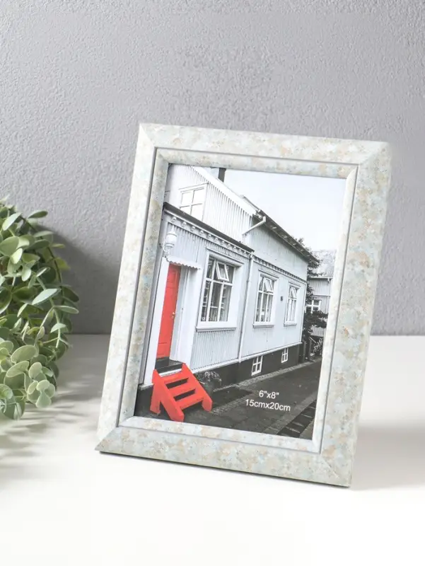 Фоторамка пластик 15х20 см "Марокканская мозаика" оттенки голубого 25х20х2 см