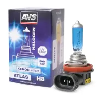 Галогенная лампа AVS ATLAS BOX/5000К/ H8.12V.35W.коробка 1шт.