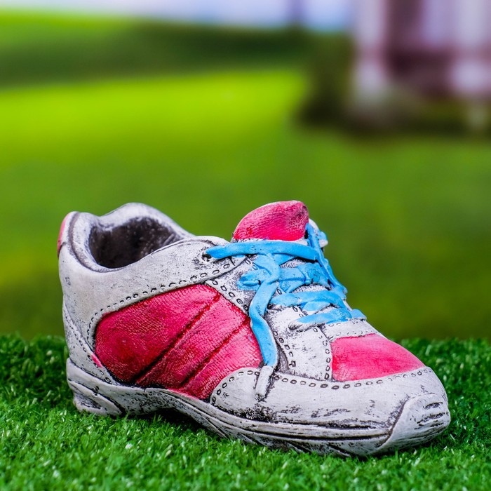 Горшок Горшок "Кроссовок" красно-белое, 16,4*8*10см