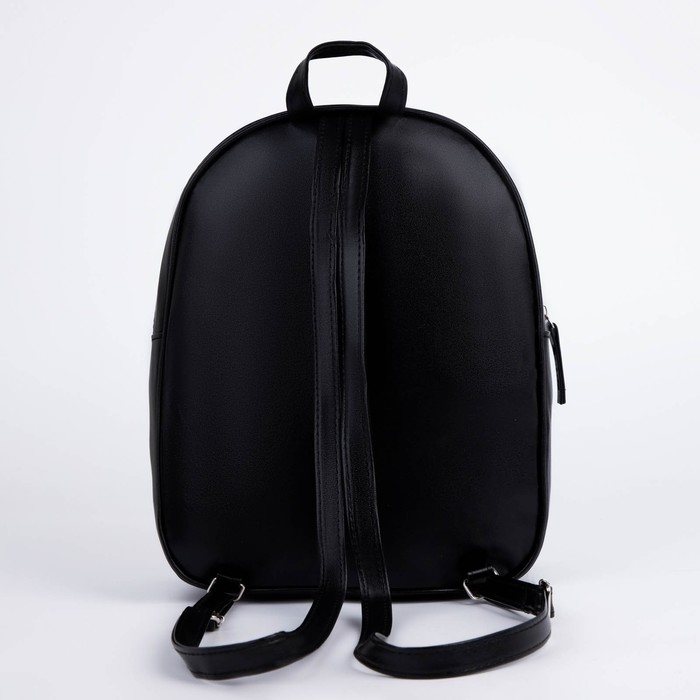 Рюкзак из искусственной кожи «Улыбка», нашивка плюш, 27х23 х 10 см