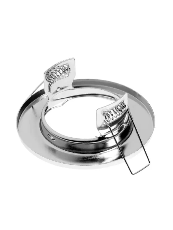 Светильник встраиваемый под лампу MR-16, круглый, металлический, хромированный