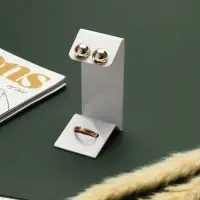 Подставка под серьги, кольцо, 4&times;5&times;9 см, толщина 1.5 мм, белая