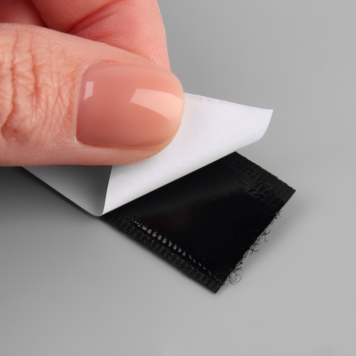 Липучка «Петля», на клеевой основе, 20 мм × 25 ± 1 м, цвет чёрный Липучка «Петля», на клеевой основе, 20 мм × 25 ± 1 м, цвет чёрный