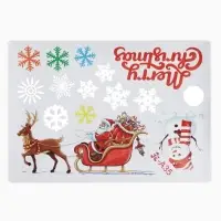 Наклейки новогодние на окна Merry Christmas, 2 шт., 35&times;50 см