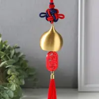 Колокольчик "Золотой купол и узел счастья" 4,5х4,5х10 см