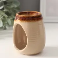 Аромалампа для эфирных масел &laquo;Полоски&raquo;, керамика, 8.2&times;6.3&times;6.3 см, МИКС