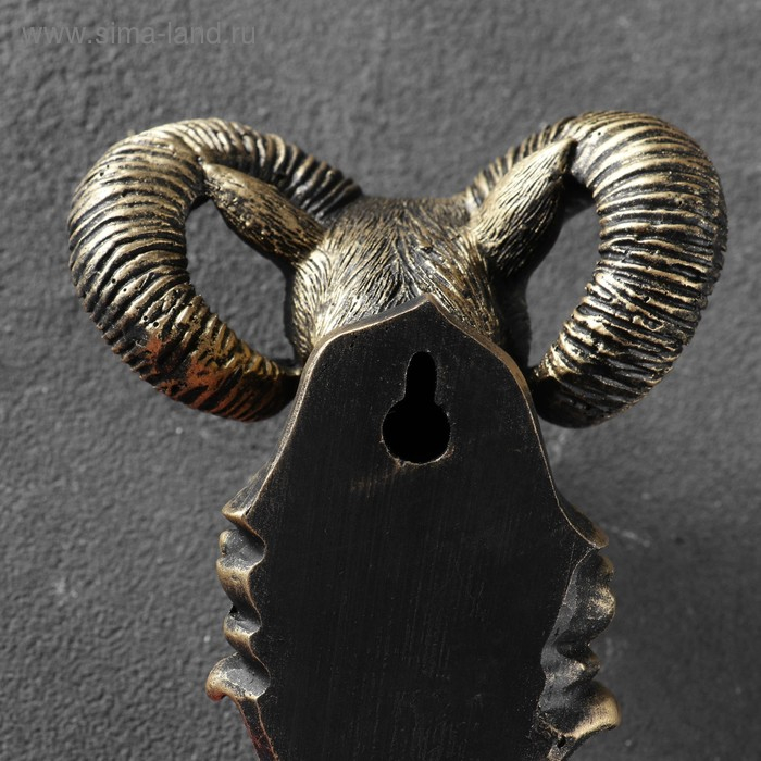 Крючок фигурный Крючок фигурный "Баран" бронза 8х10х13см