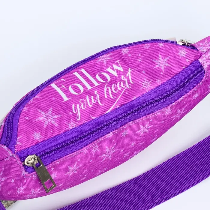 Сумка поясная детская для девочки, 25&times;6&times;13 см, Холодное сердце