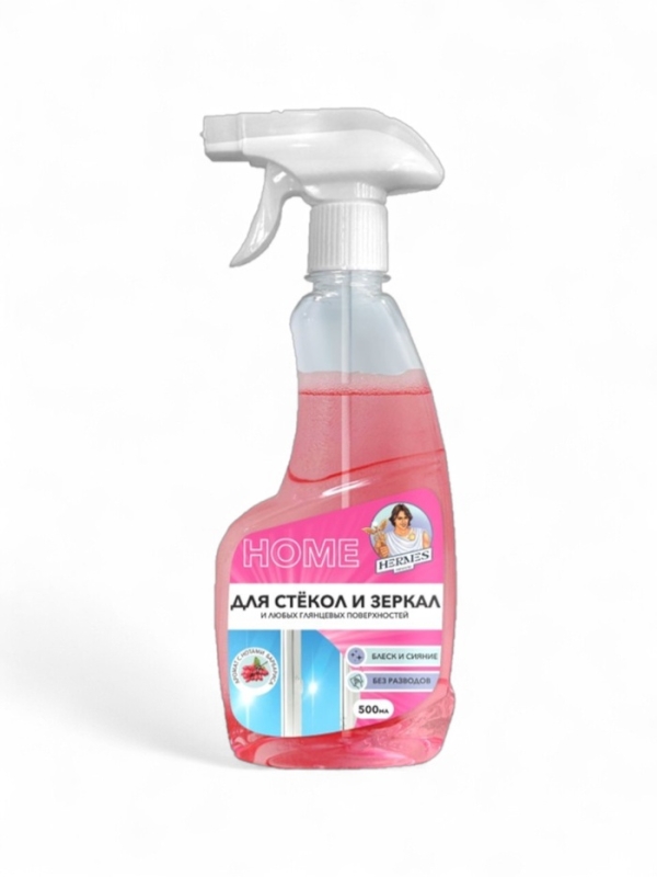 Спрей для стекол и зеркал Hermes Industry HOME с ароматом Барбариса, 500 мл Спрей для стекол и зеркал Hermes Industry HOME с ароматом Барбариса, 500 мл