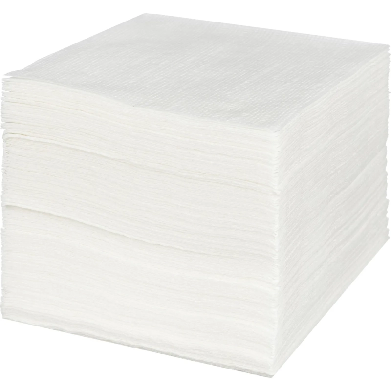 Салфетки бумажные Luscan 1 сл 24x24см белые 100штх4, спендер