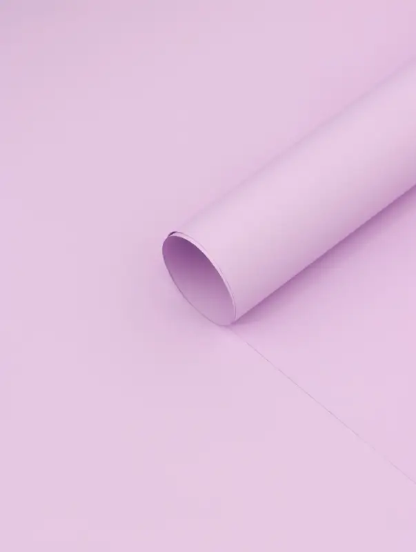 Пленка для цветов тонированная, матовая, нежная сирень, 57&times;57&plusmn;5% см, 65 мкм