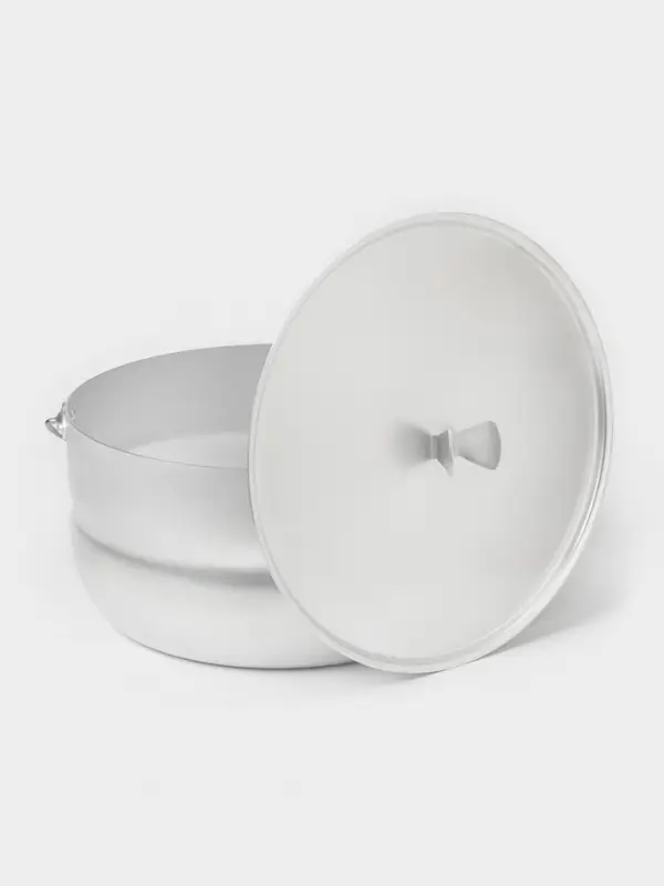 Котелок туристический, 6 л, с крышкой, штампованный алюминий