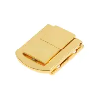 Замок-защелка на ящик ZM01, 3.2×2.5 см, цвет золото