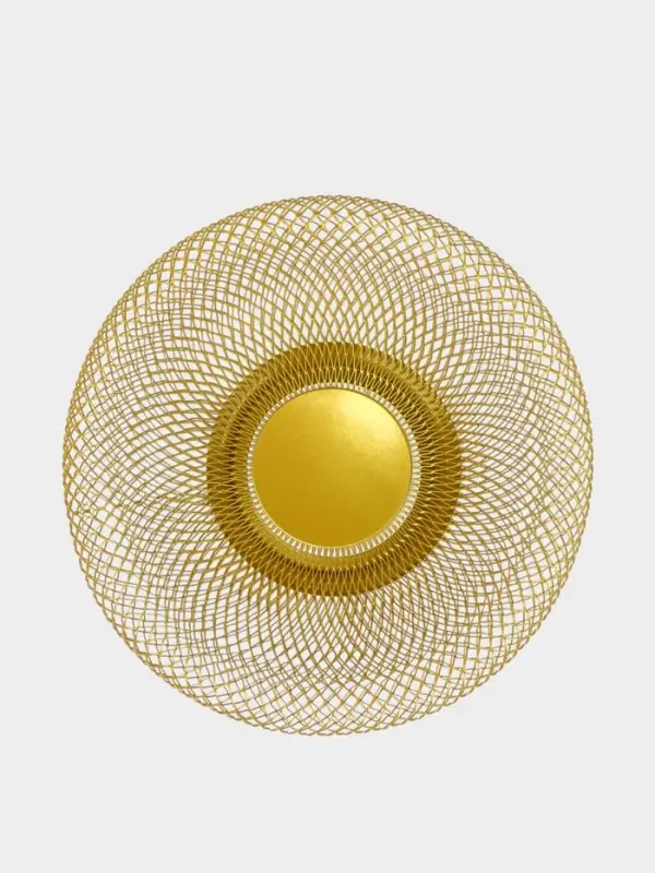 Ваза для фруктов &laquo;Сплетение&raquo;, 25&times;25&times;10, жесть, цвет бронза