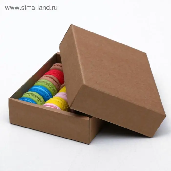 Коробка сборная без печати крышка-дно бурая без окна 18 х 15 х 5 см Коробка сборная без печати крышка-дно бурая без окна 18 х 15 х 5 см