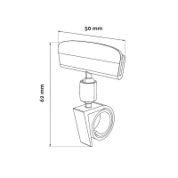 Ценникодержатель улитка на край прозрачный (10 штук в упаковке)
