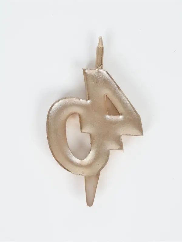 Свеча в торт &laquo;Юбилейная&raquo;, цифра 40, 10 см, шампань