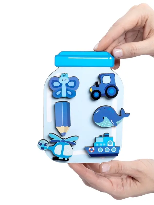 Игра развивающая на липучках "Цвет в банке" 06001