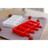 Форма для мороженого Доляна &laquo;Моника&raquo;, силикон, 19.5&times;11 см, 4 ячейки (6.7&times;3.2 см), МИКС