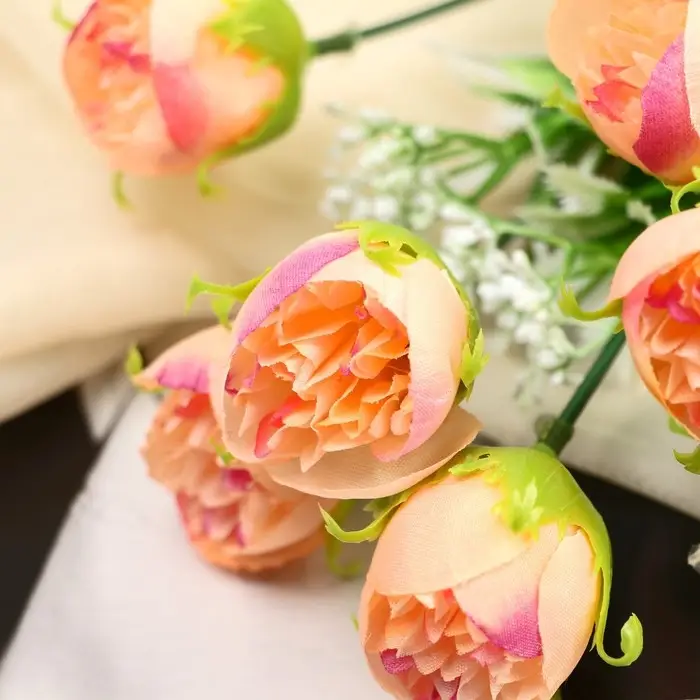 Букет искусственный &laquo;Объемные пионы&raquo;, 28 см, МИКС