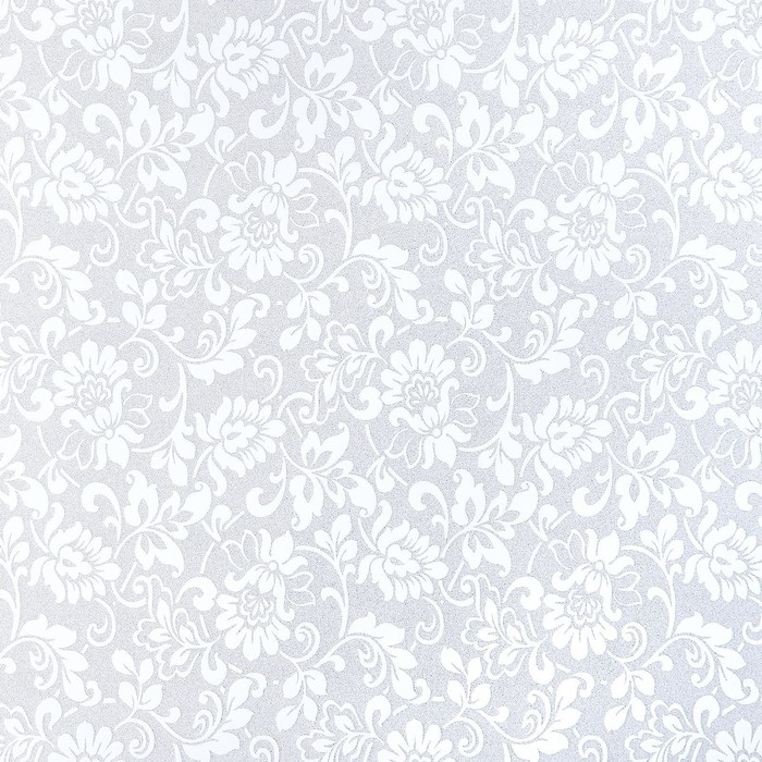 Плёнка самоклеящаяся «Орнамент», 45×200 см, цвет белый