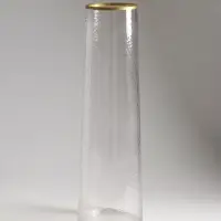 Ваза стекло напольная "Линней" 50х15 см, прозрачный