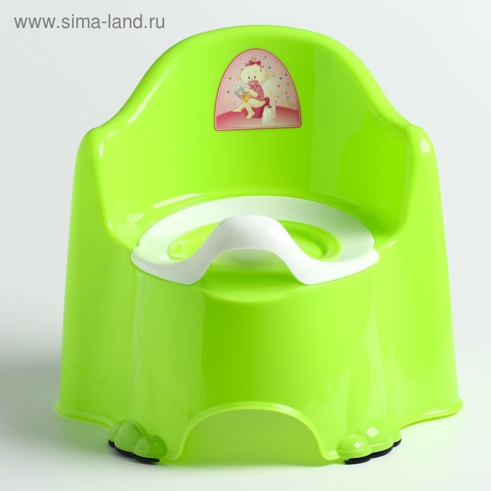 Горшок детский антискользящий «Комфорт» с крышкой, съёмная чаша, цвет салатовый Горшок детский антискользящий «Комфорт» с крышкой, съёмная чаша, цвет салатовый