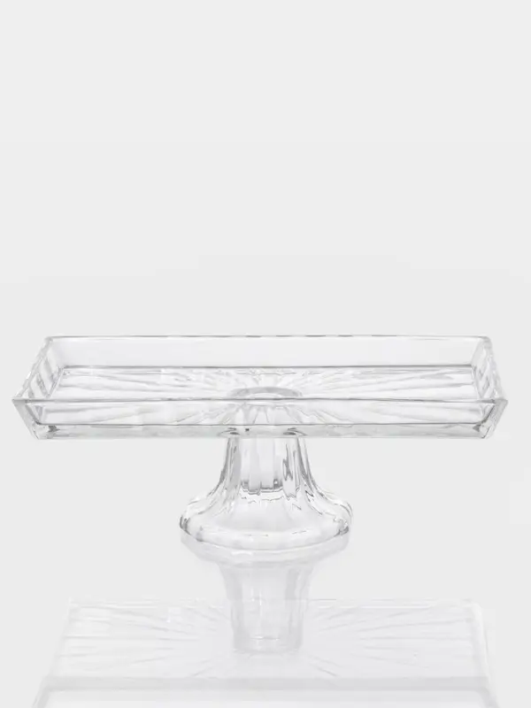 Блюдо на ножке Блюдо на ножке "Шубница" 27,4х14х10 см, прозрачная