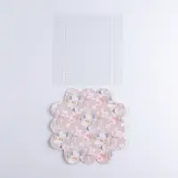 Коробка для печенья, кондитерская упаковка с пластиковой крышкой, «Цветы», 10.5 х 10.5 х 3 см