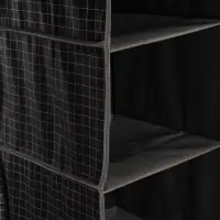 Органайзер подвесной Доляна &laquo;Кло&raquo;, 4 отделения, 30&times;30&times;80 см, чёрный