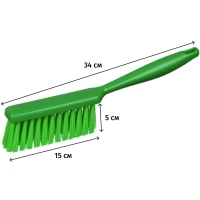 Щетка сметка FBK 340х35мм полужесткая зеленая 10252-5