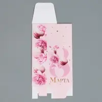 Коробка складная «8 марта», 5.7 х 14.5 х 3.5 см