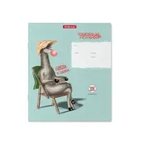 Тетрадь 24 листов в линейку, ErichKrause "Лама", обложка мелованный картон, блок офсет 100% белизна, МИКС