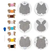 Набор для творчества. Вышивка по деревянным трафаретам "Портретная галерея"