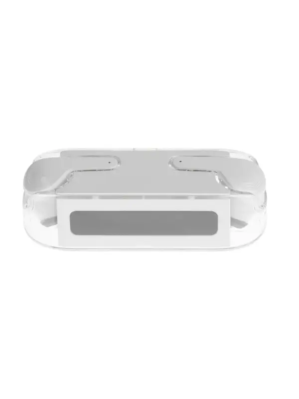 Наушники беспроводные KM12, TWS, вкладыши, Bluetooth 5.0, 30/200 мАч, белые в прозрачном кейсе