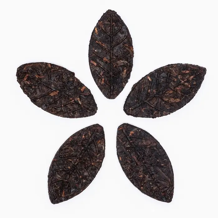 Китайс выдерж чай "Шу Пуэр Золотой лист", сырой, 50 г + - 5г (6 шт)