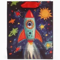 Пакет подарочный &laquo;Космос&raquo;, 12&times;15&times;5.5 см