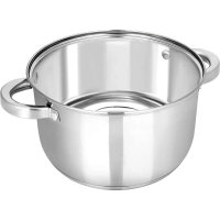 Кастрюля нерж Rondy 5,0л , D=23,5cм, SH07503