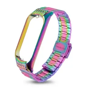 Ремешок для Mi Band 5 Milanese хамелеон (colorful) #14